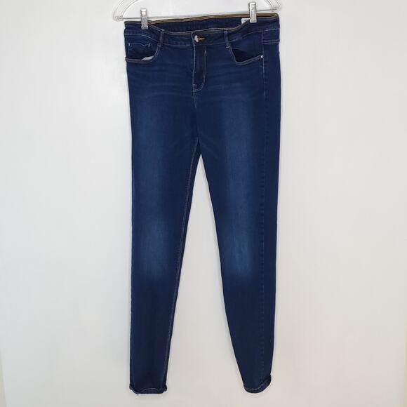 Zara TRF Denim Skinny Pitillo Jeans Mid Rise Stretch Zip Fly 10 - Picture 2 of 11